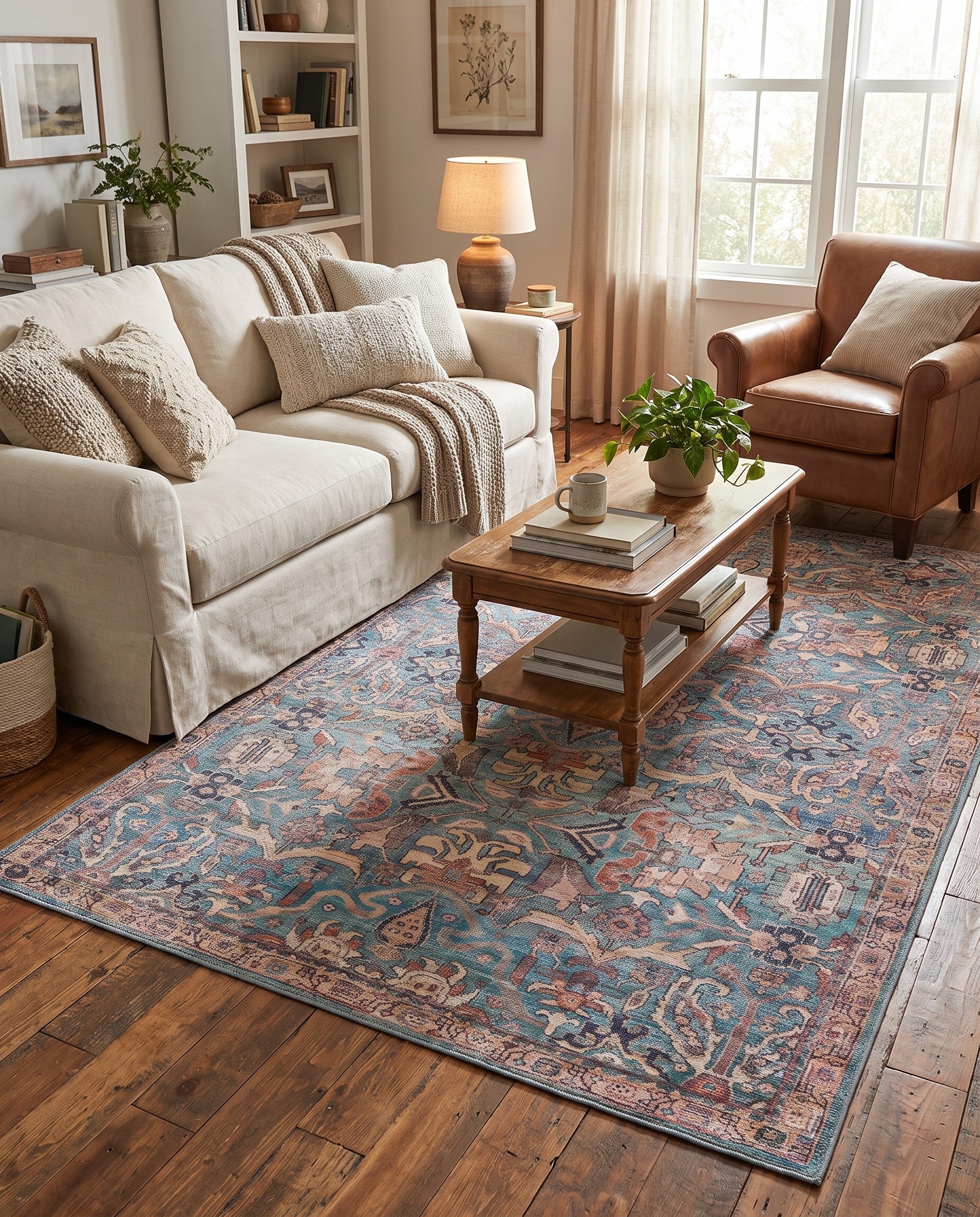 5' 3 x 8' Washable Nostalgia Rug