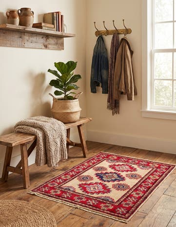 2' 1 x 2' 11 Hand Knotted Kazak Rug