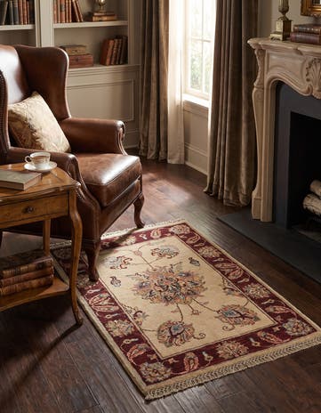 2' x 3' Hand Knotted Ziegler Rug