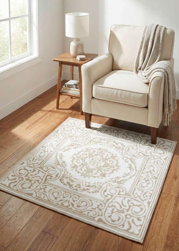 3' 3 x 3' 3 Hermitage Square Rug