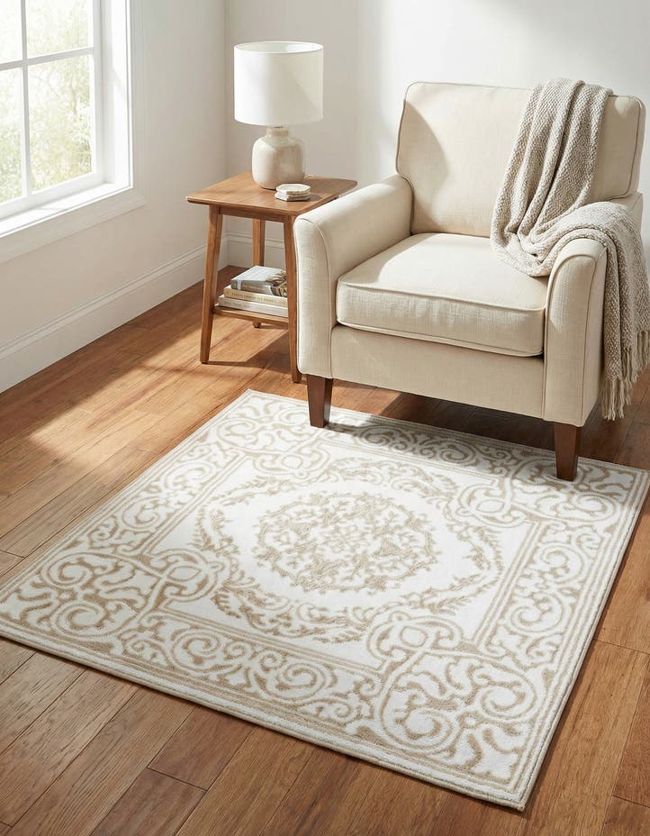 3' 3 x 3' 3 Hermitage Square Rug