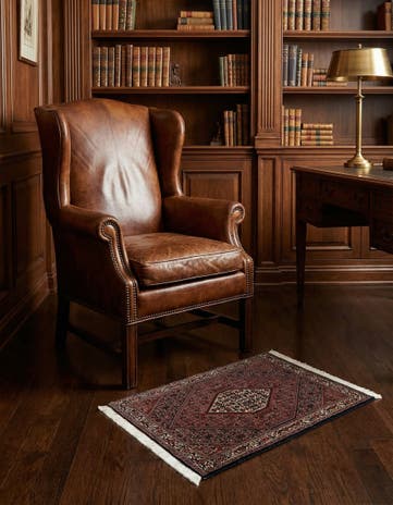 2' 6 x 3' 7 Bidjar With Silk Rug