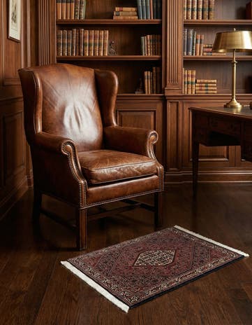 2' 6 x 3' 7 Bidjar With Silk Rug