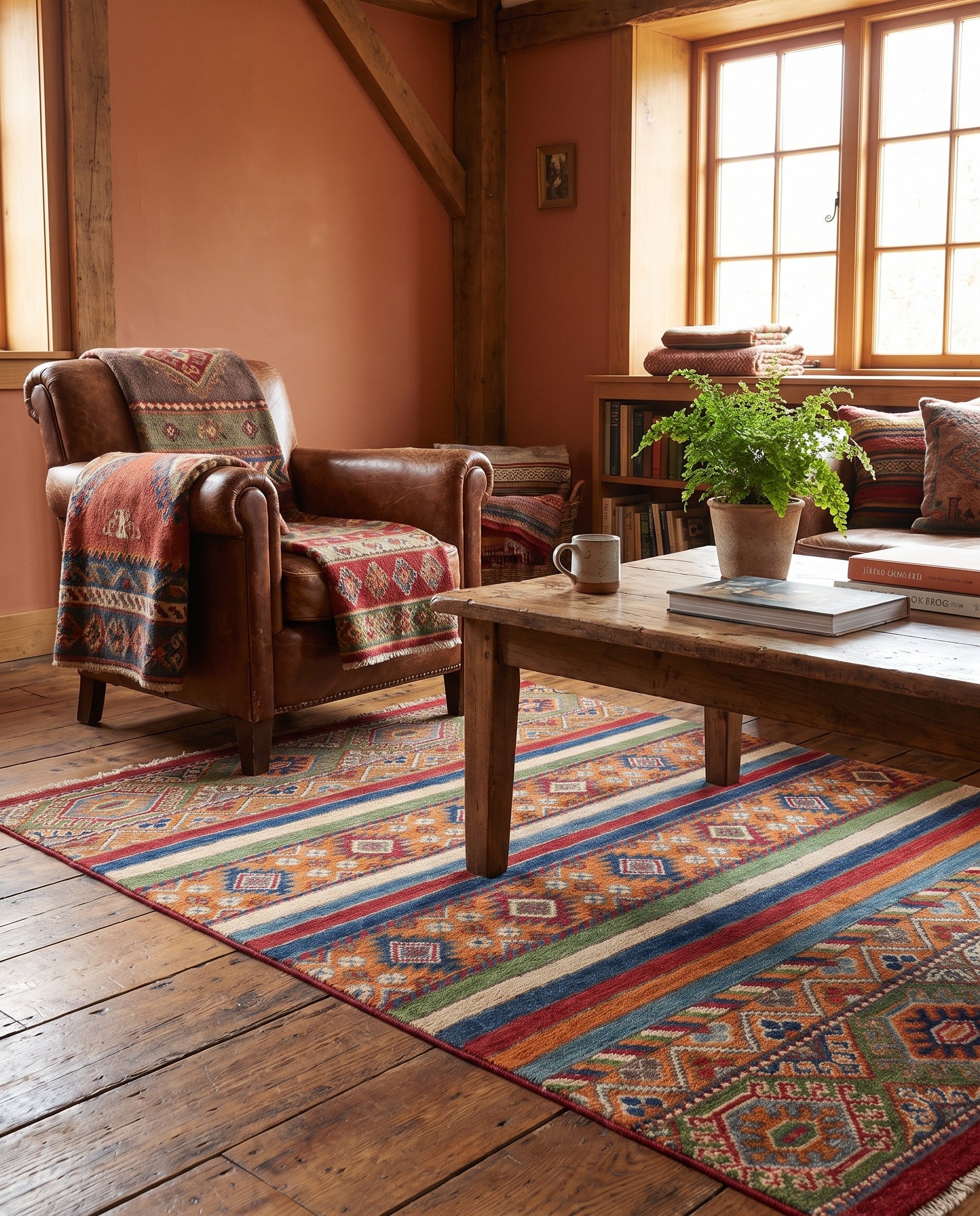 3' 3 x 4' 10 Hand Knotted Kazak Rug