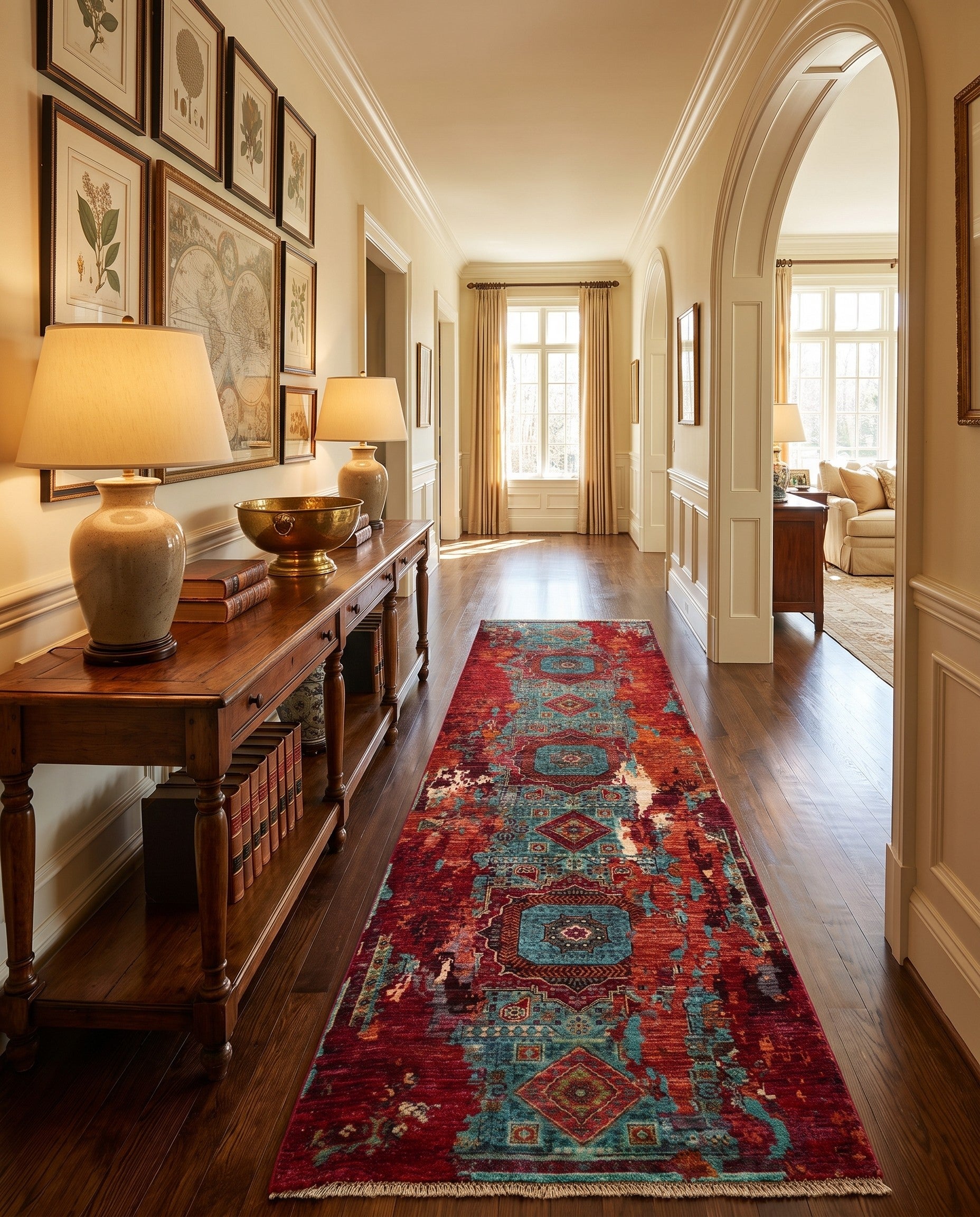 2' 11 x 10' Hand Knotted Mamluk Ziegler Runner Rug