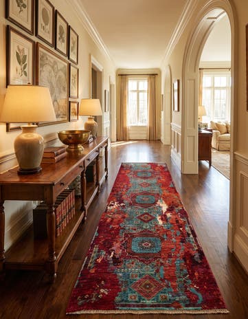 2' 11 x 10' Hand Knotted Mamluk Ziegler Runner Rug
