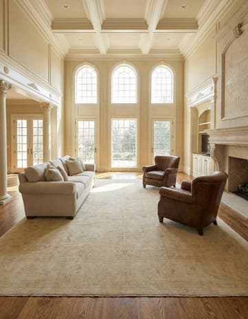 10' 5 x 13' 9 Hand Knotted Oushak Wool Rug