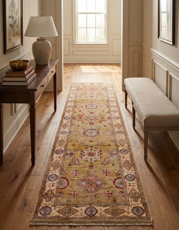2' 11 x 10' 6 Hand Knotted Ariana Ziegler Runner Rug