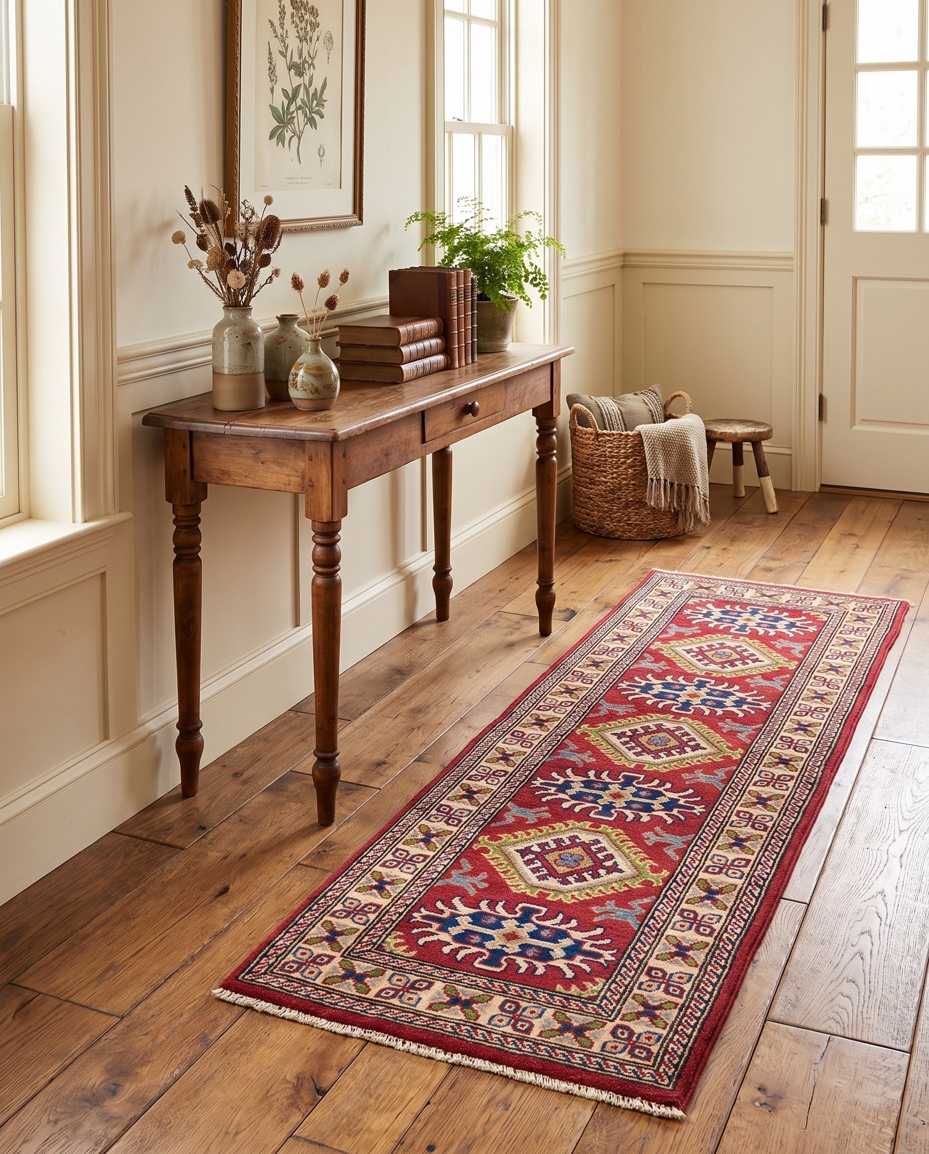 2' x 6' Hand Knotted Kazak Runner Rug