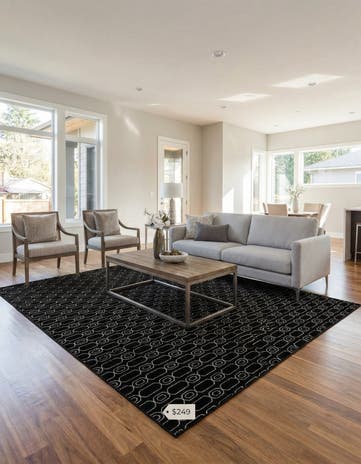 10' x 10' Vogue Geo Square Rug