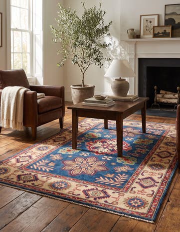 3' 11 x 5' 10 Hand Knotted Kazak Rug