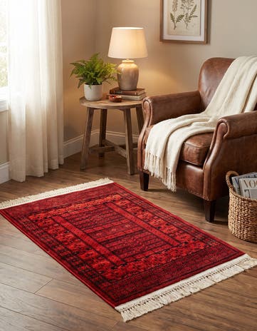 Red Bokhara Rug