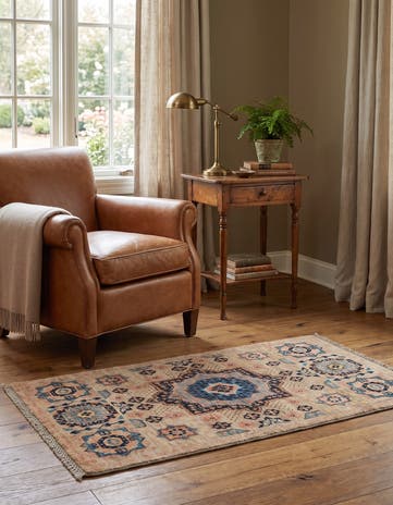 1' 11 x 3' 7 Hand Knotted Mamluk Ziegler Rug