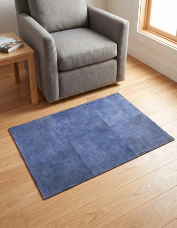 2' x 3' Cowhide Leather Rug