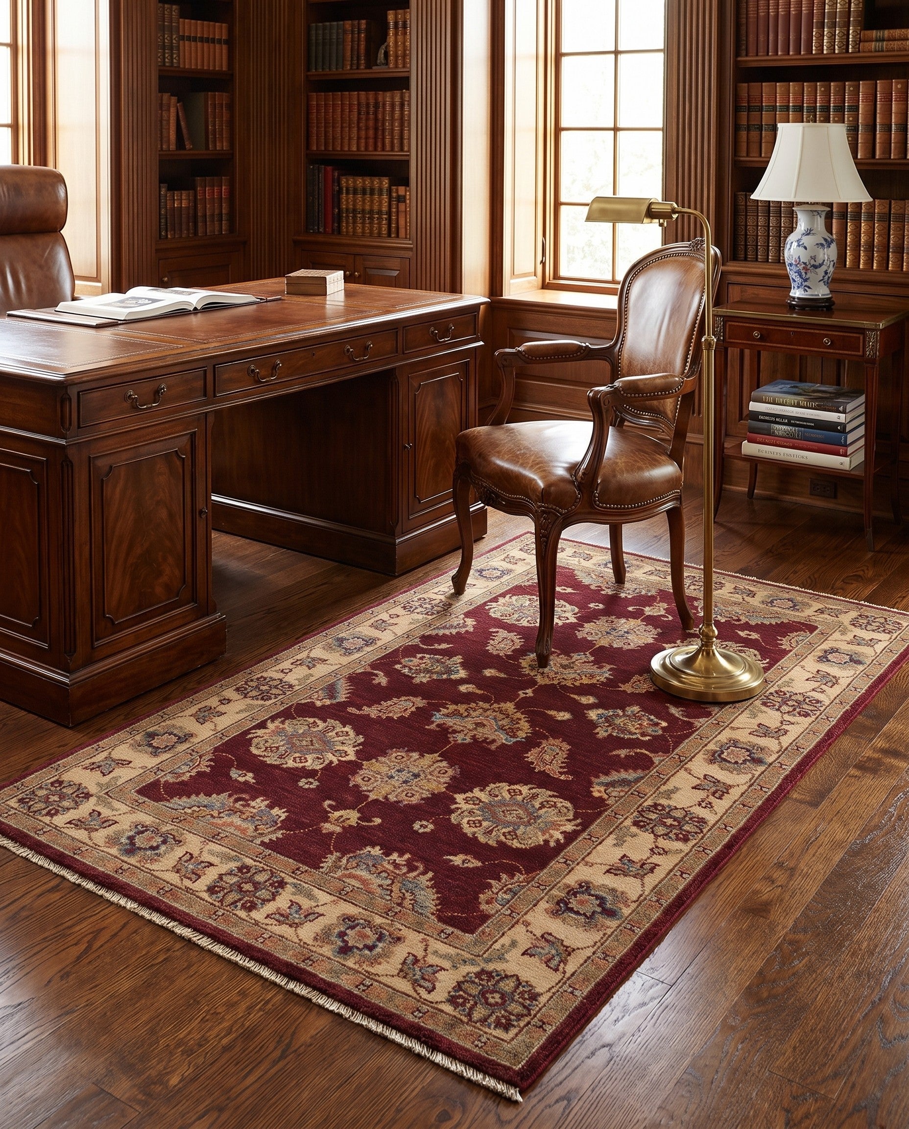 2' 11 x 4' 7 Hand Knotted Ziegler Rug