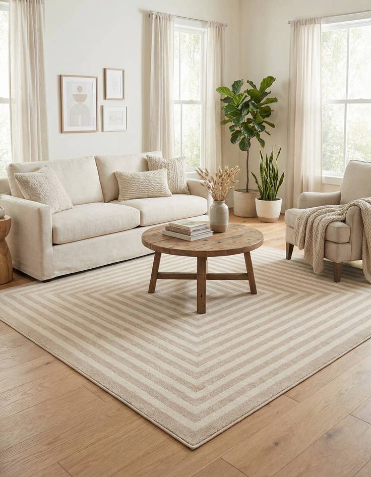 Detail image of 8' x 8' Contour Square Rug