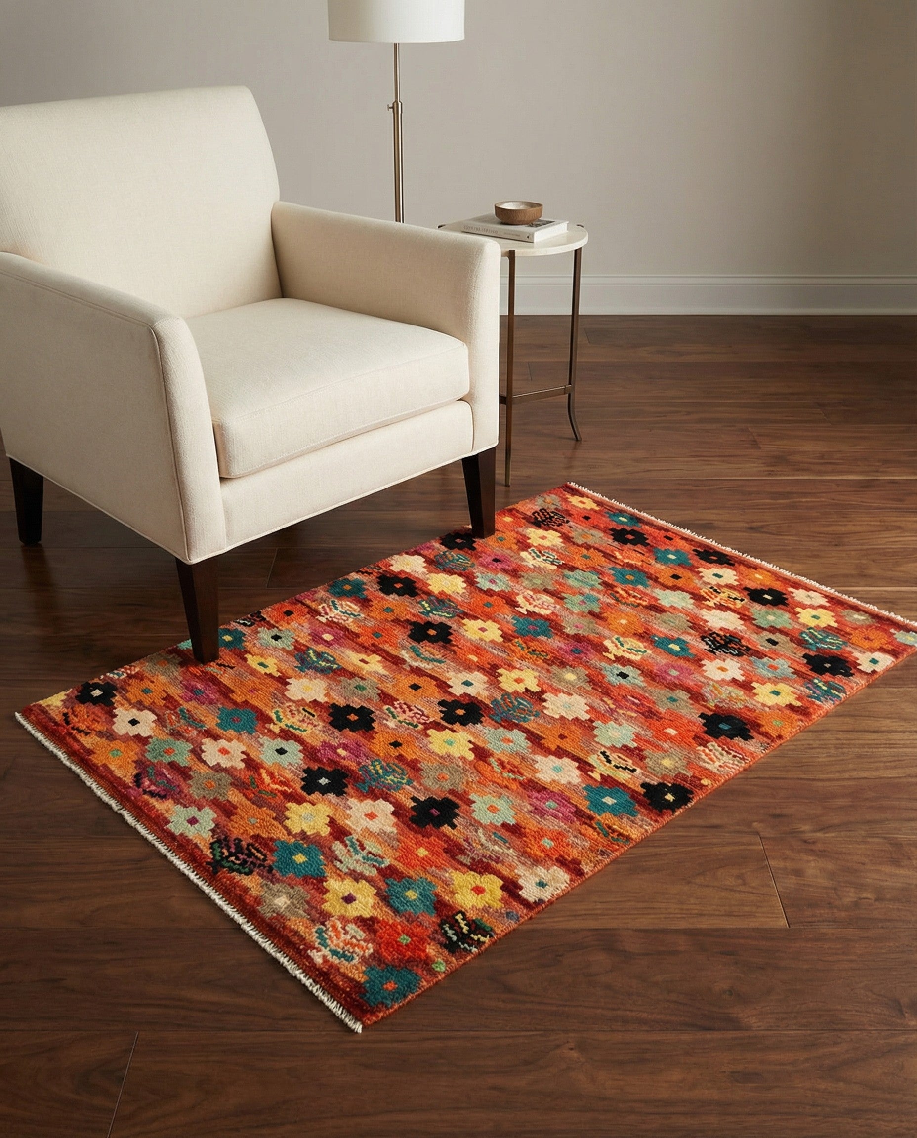 3' 2 x 4' 10 Hand Knotted Balouch Wool Rug