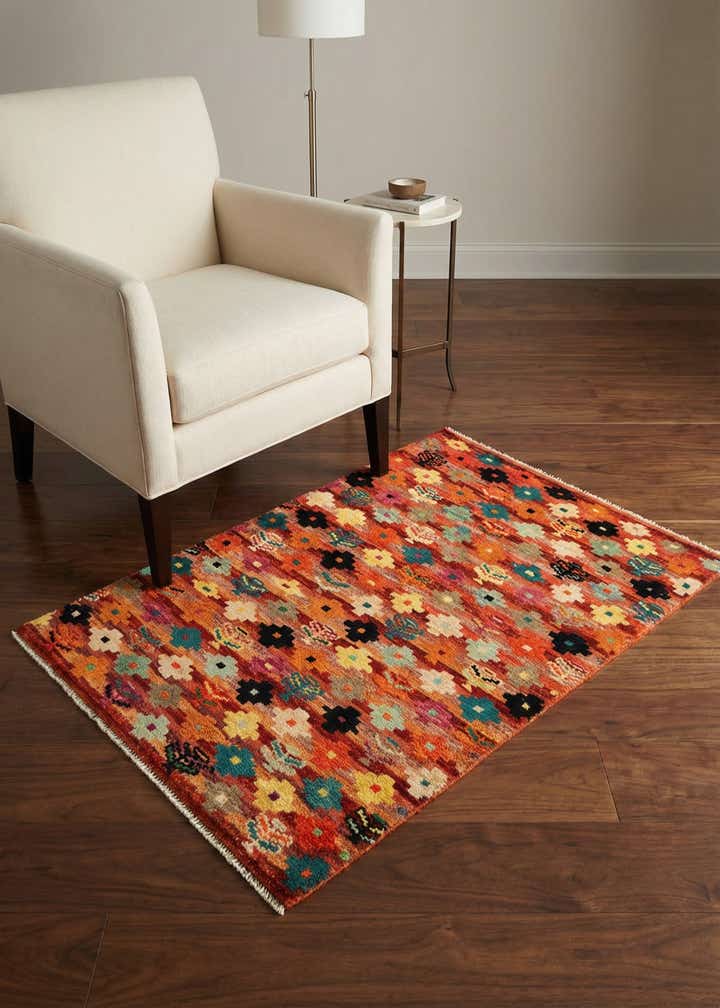 3' 2 x 4' 10 Hand Knotted Balouch Wool Rug