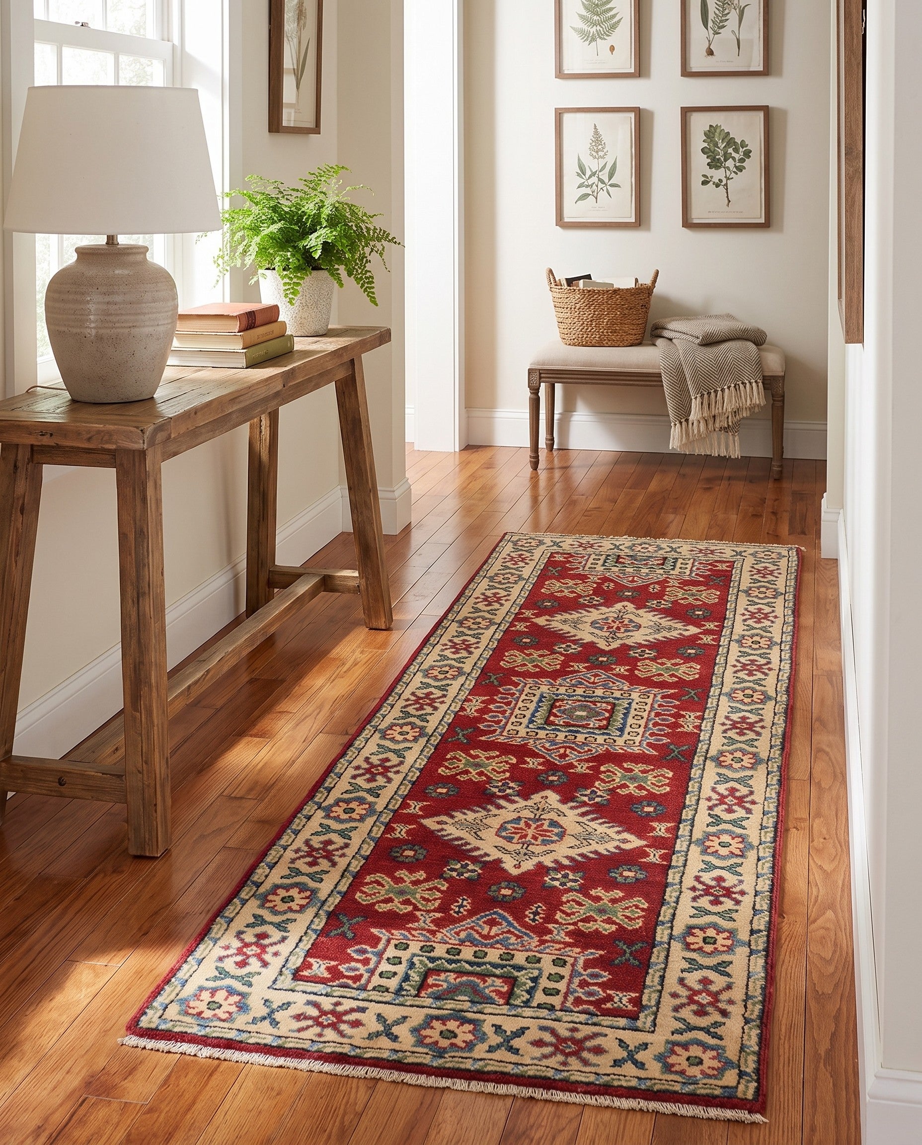 2' x 6' Hand Knotted Kazak Runner Rug