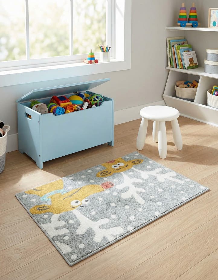 2' 2 x 3' 1 Reindeer Whimsy Kids Rug