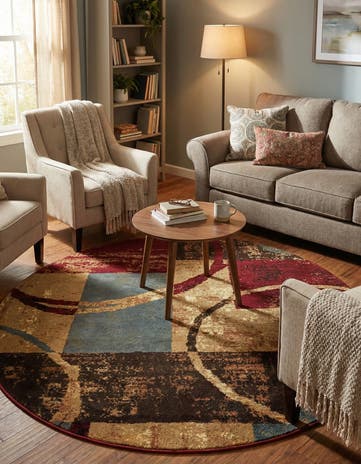 5' 3 x 5' 3 Cafe Round Rug
