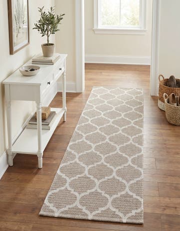 Taupe Georgia Runner Rug