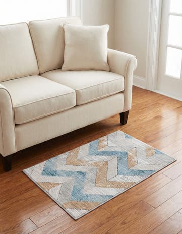 Blue Leipzig Rug