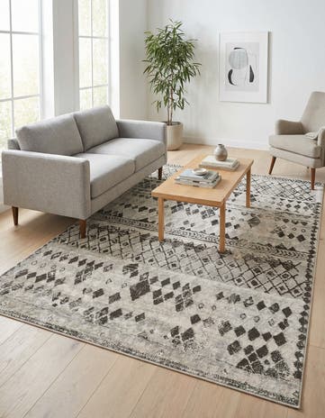 Gray Leipzig Rug