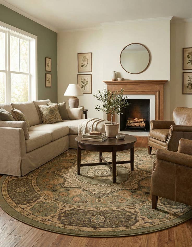 Detail image of 8' x 8' Mamluk Round Rug