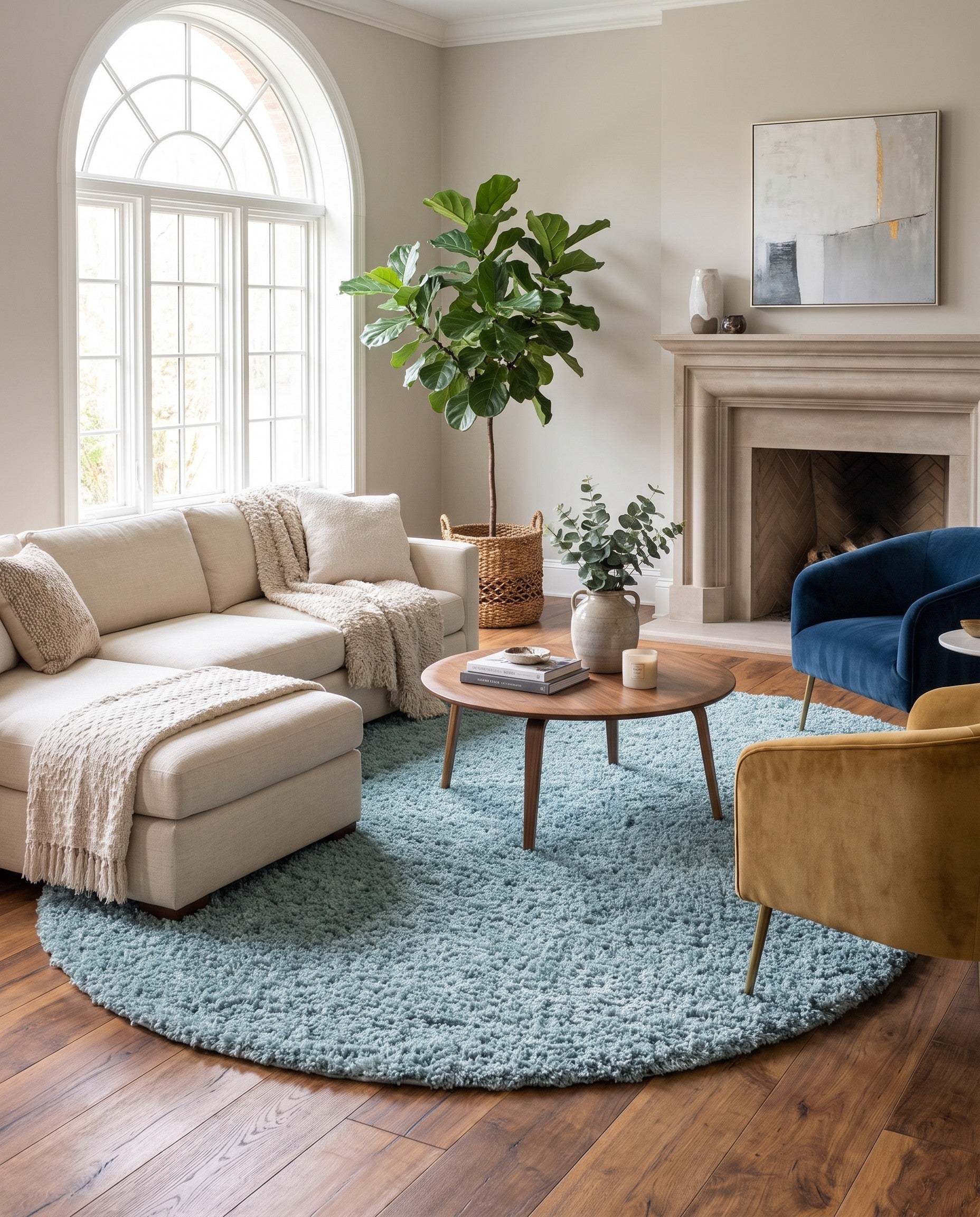 7' 10 x 10' Zermatt Shag Oval Rug