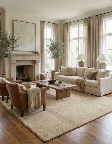8' 4 x 10' 11 Hand Knotted Oushak Wool Rug