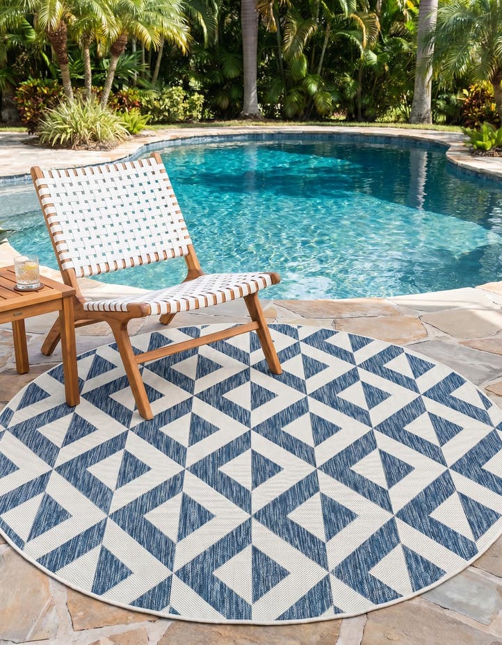 6' 7 x 6' 7 Easy-Clean Jill Zarin Napa Indoor ...