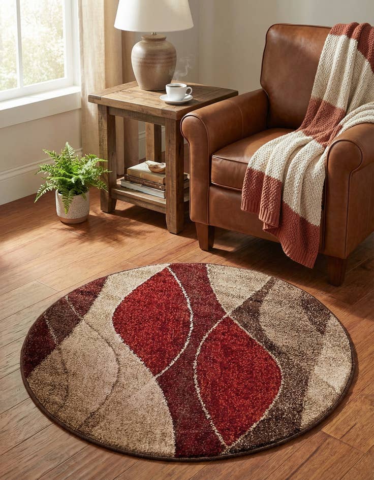 Detail image of 3' x 3' Harvest Round Rug