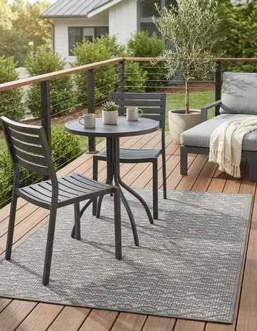 3' 3 x 5' Easy-Clean Modern Indoor / Outdoor Rug