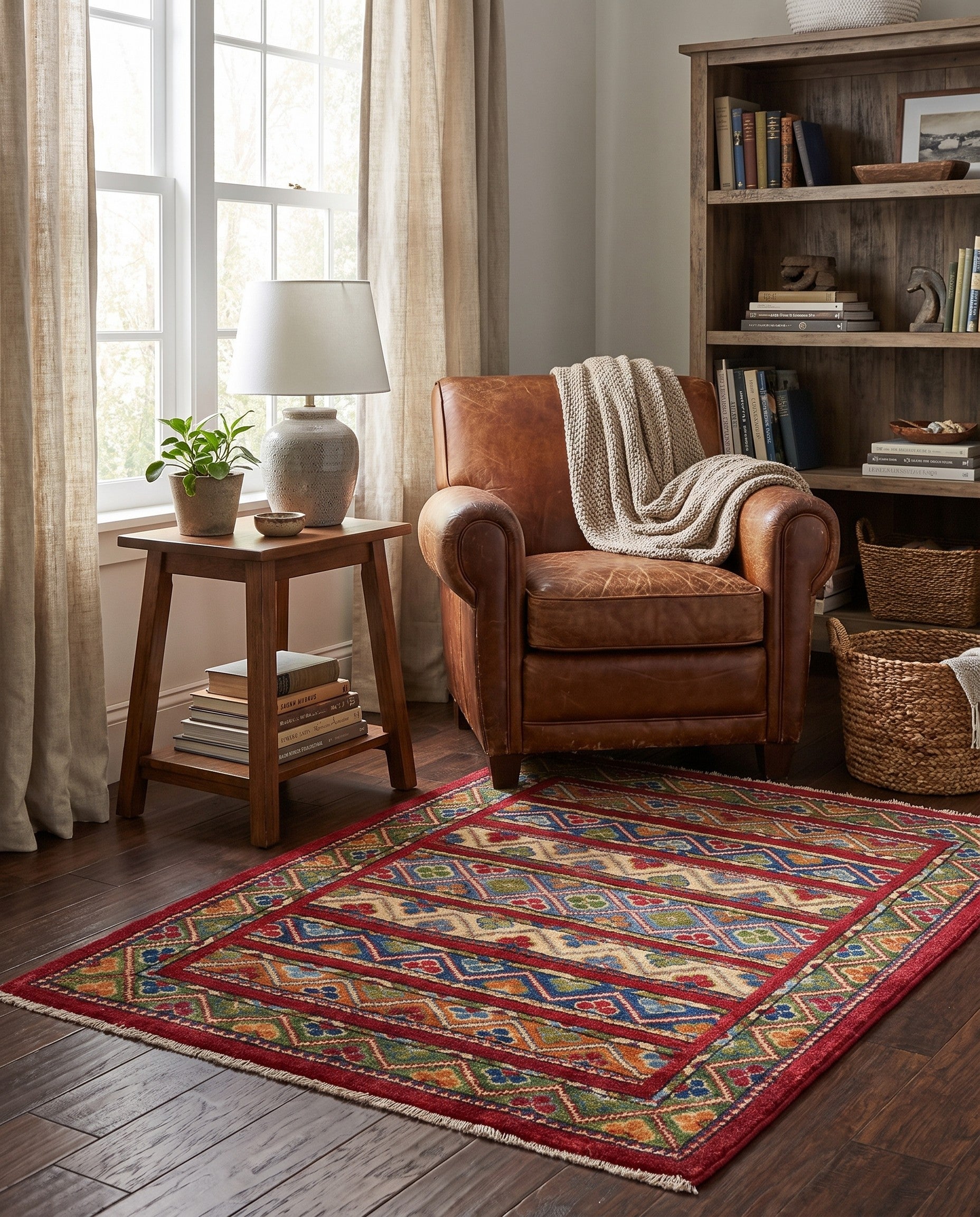 2' 9 x 3' 5 Hand Knotted Kazak Rug