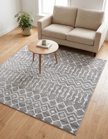 6' x 6' Kasbah Trellis Square Rug