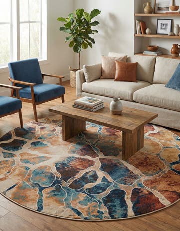 6' x 6' Gossamer Round Rug