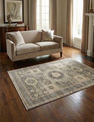 4' 1 x 5' 9 Hand Knotted Amina Rug