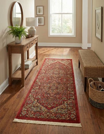 Red Sara Runner Rug