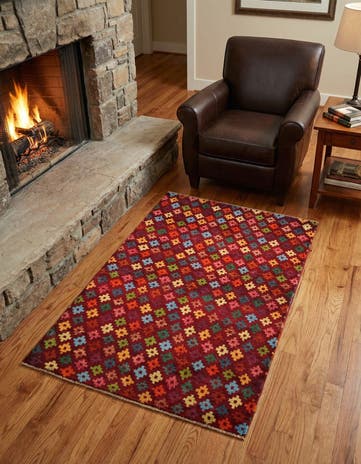 3' 3 x 5' Hand Knotted Balouch Wool Rug