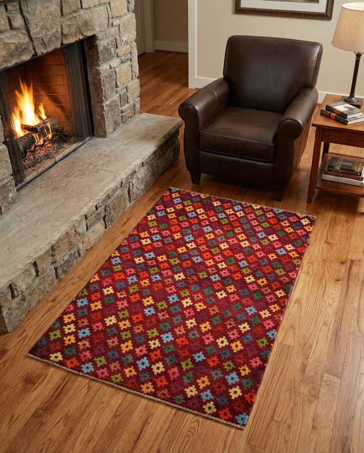 3' 3 x 5' Hand Knotted Balouch Wool Rug