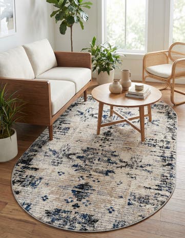 Ivory Tucson Oval Rug