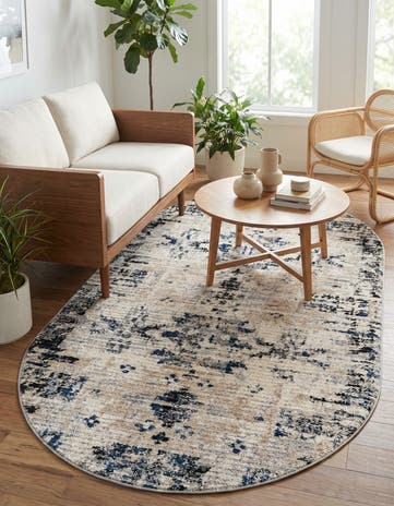 Ivory Tucson Oval Rug