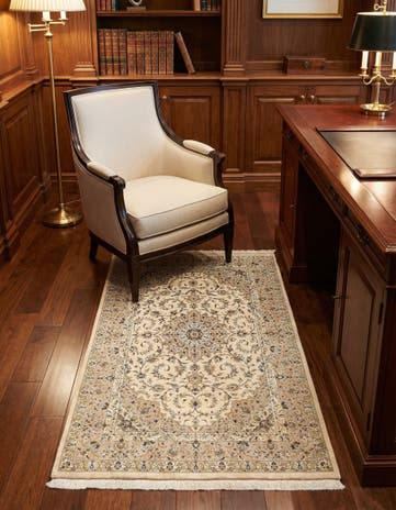3' 3 x 4' 11 Ghom Silk Rug