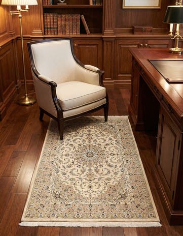3' 3 x 4' 11 Ghom Silk Rug