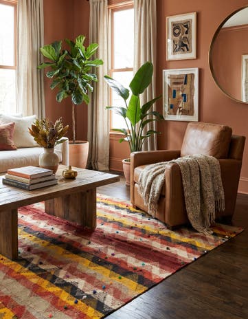 4' 3 x 5' 4 Jajim Square Rug