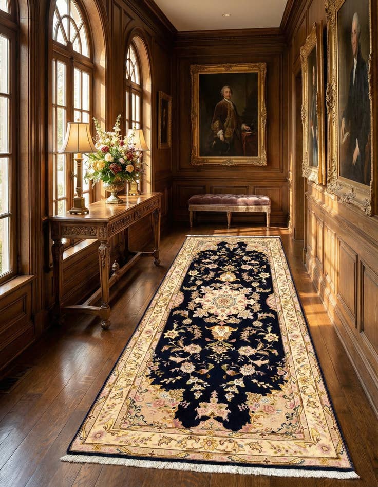 Detail image of 2' 8 x 6' 11 Tabriz Runner Rug