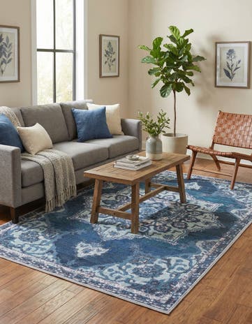 5' 3 x 8' Washable Francesca Rug