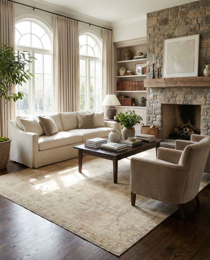 9' 2 x 12' 1 Hand Knotted Oushak Wool Rug