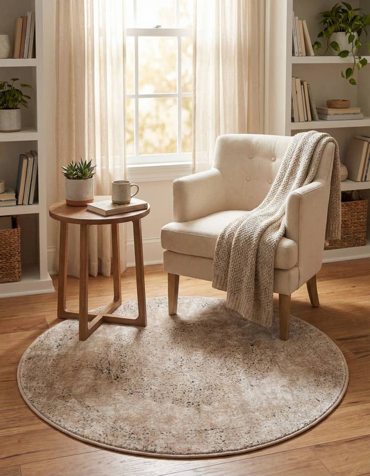 Detail image of 3' x 3' Oregon Round Rug